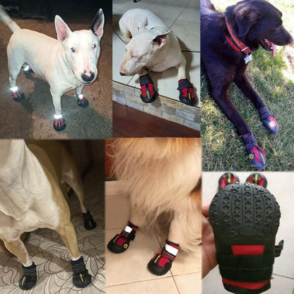 Waterproof Non-Slip Dog Shoes with Adjustable Fit and Reflective Straps for All Seasons 3