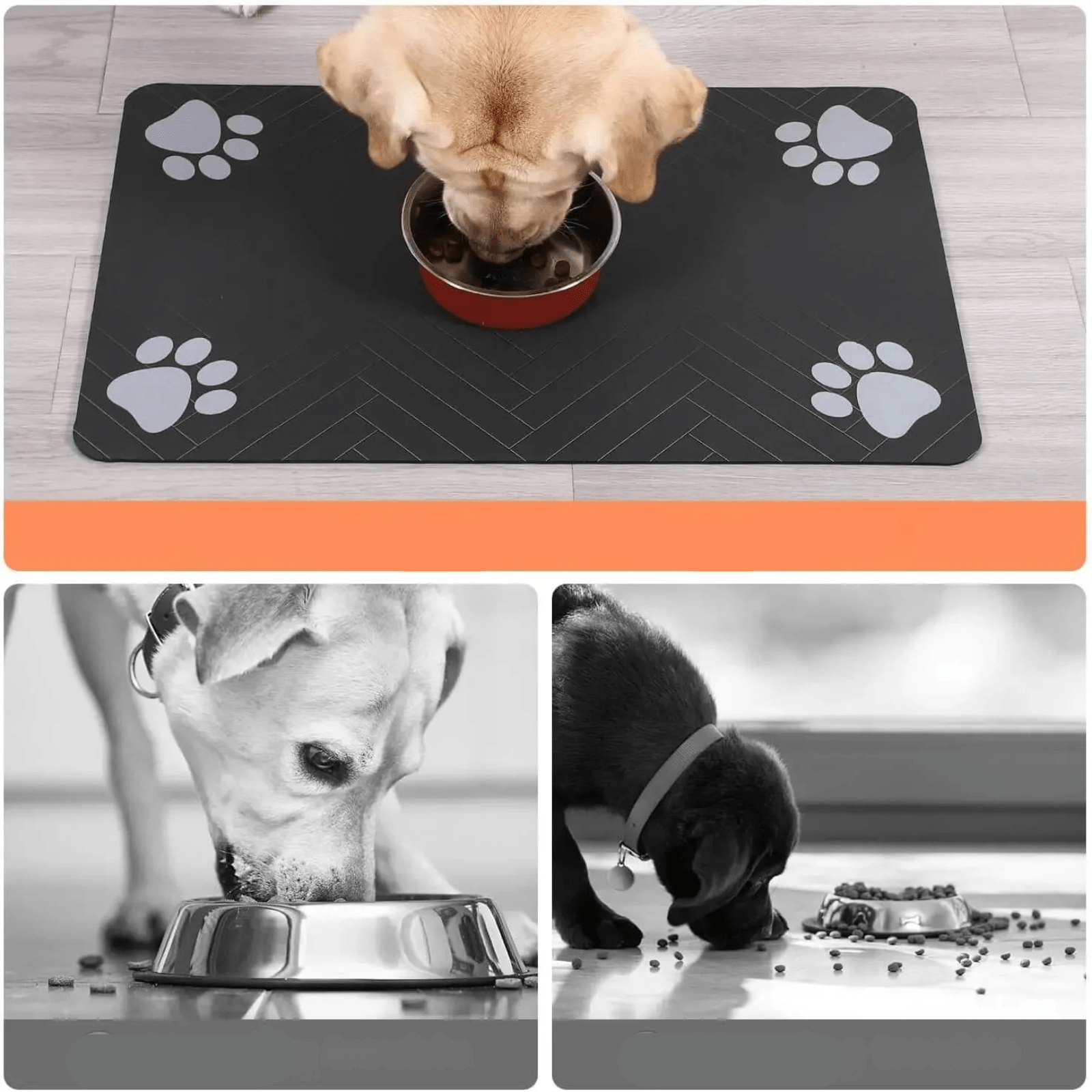 Waterproof Non-Slip Pet Feeding Mat – Absorbent Placemat for Dogs and Cats 4