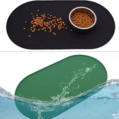 Waterproof Silicone Pet Bowl Mat - Non-Slip Feeding Placemat for Dogs and Cats 3