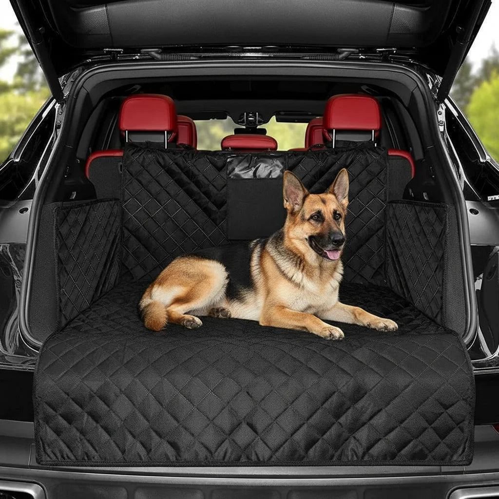 Waterproof Trunk Mat for Dogs – Durable Cargo Liner for SUV with Adjustable Fit and Scratch-Resistant Oxford Fabric 1