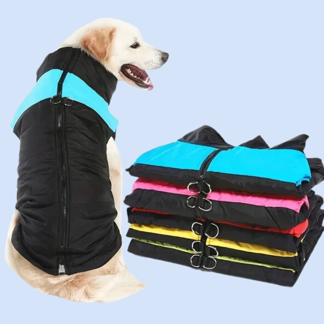 Waterproof Winter Dog Vest with Adjustable Fit – Warm Insulated Coat for Cold Weather Protection 0