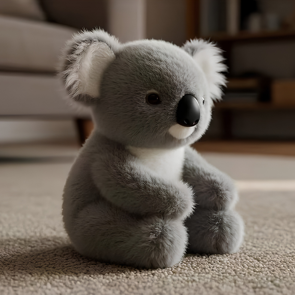 Weighted Koala Plush Toy designed for soothing comfort, featuring a soft and cuddly exterior perfect for snuggling. 1