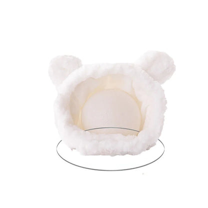 Winter Pet Hat - Adorable Bear and Rabbit Cosplay Hood for Dogs and Cats 0