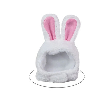 Winter Pet Hat - Adorable Bear and Rabbit Cosplay Hood for Dogs and Cats 9