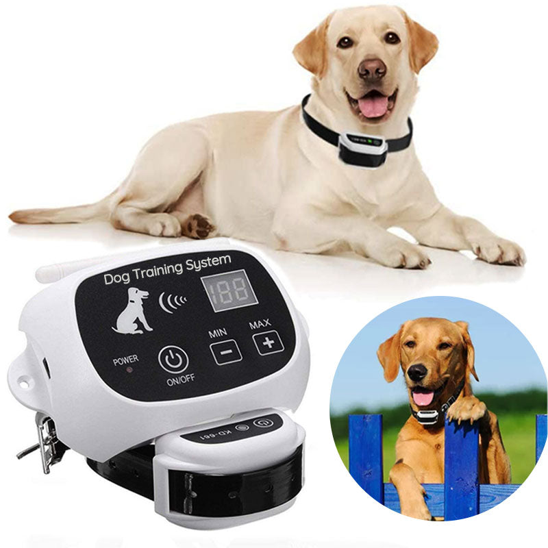 Wireless Dog Fence System with Adjustable Collar - Safe Boundary Training for All Dog Sizes, 80ft to 1640ft Range 0