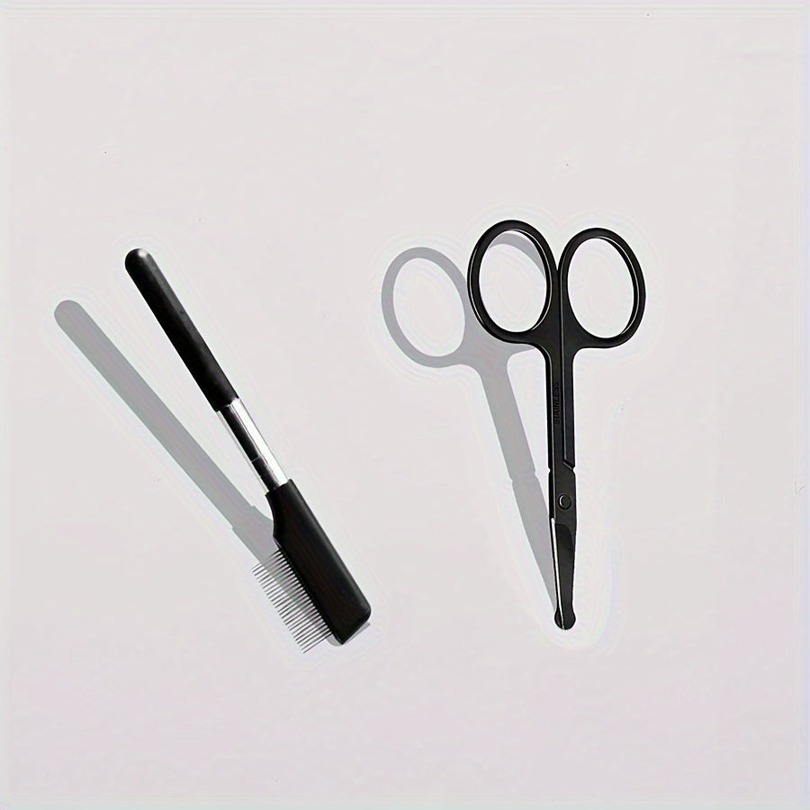 Dual-Action Eye & Fur Grooming Brush – Soft Tear Stain Remover with Comb for Dogs & Cats