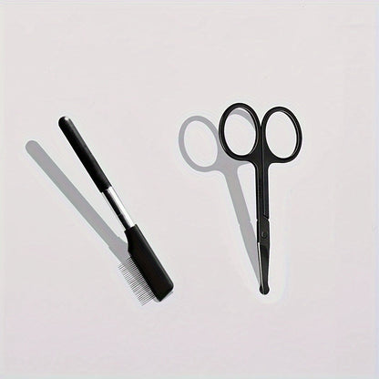 Dual-Action Eye & Fur Grooming Brush – Soft Tear Stain Remover with Comb for Dogs & Cats