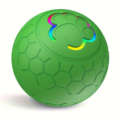 Smart Interactive LED Dog Toy Ball - Rechargeable, Automatic Rolling & Bouncing Pet Toy for Dogs & Cats