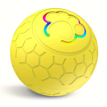 Smart Interactive LED Dog Toy Ball - Rechargeable, Automatic Rolling & Bouncing Pet Toy for Dogs & Cats